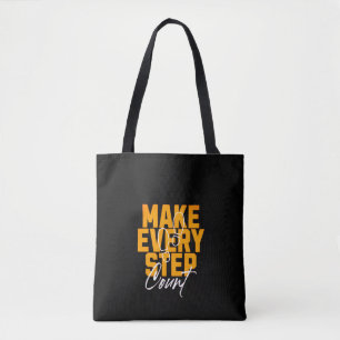 Bolsa Tote Faça cada passo - Canvas motivacional