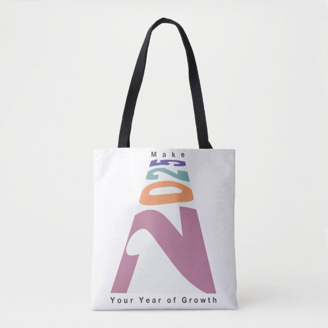 Bolsa Tote Faça de 2025 seu ano de crescimento (Frente)
