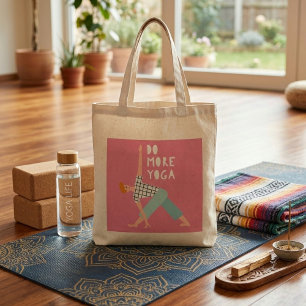Bolsa Tote Faça mais yoga doce toalha