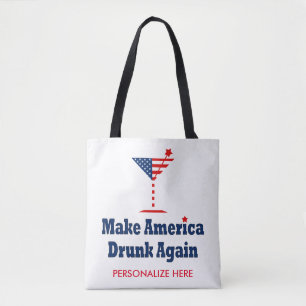 BOLSA TOTE FAÇA O BEBADO AMERICANO NOVAMENTE