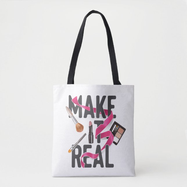 Bolsa Tote Faça-o real (Frente)