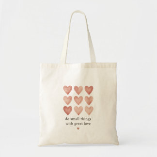 Bolsa Tote Faça Pequenas Coisas Com Grande Amor - Sacolas