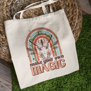 Bolsa Tote Faça seu próprio Mago Boho Arco-Íris