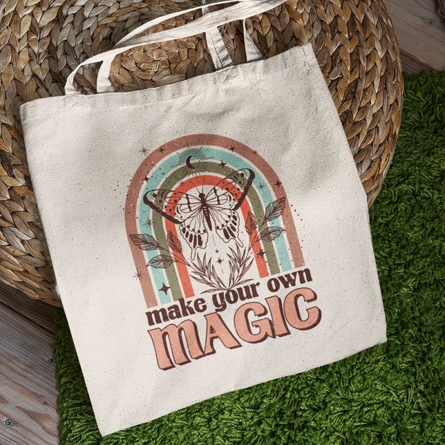 Bolsa Tote Faça seu próprio Mago Boho Arco-Íris (Criador carregado)