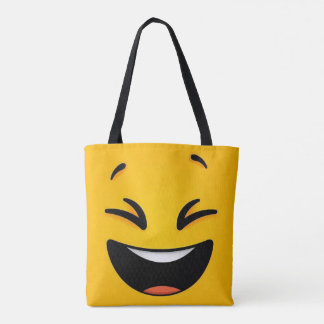 Bolsa Tote Face feliz amarela