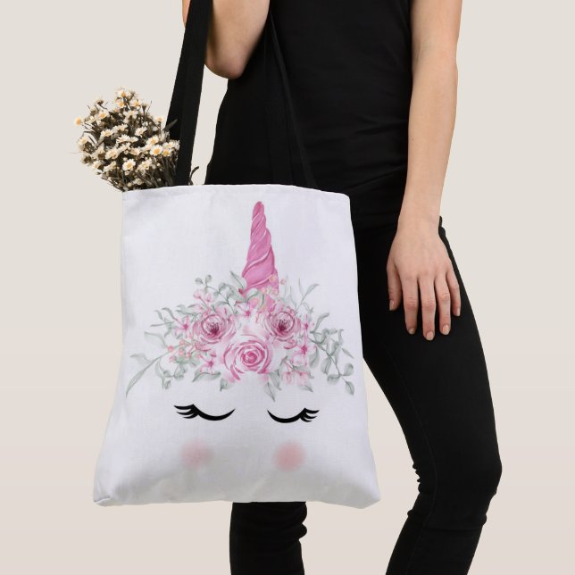 Bolsa Tote Face Unicorn (Close Up)