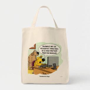 Bolsa Tote Facebook para cães
