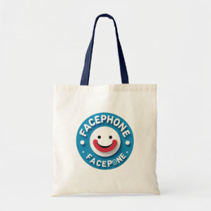 Bolsa Tote Facephone Smiley Tote Bag
