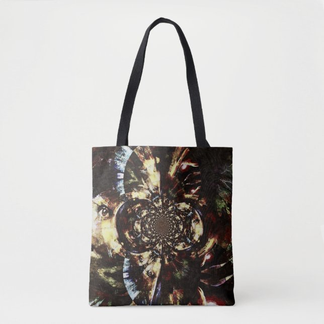 Bolsa Tote faces abstrato fractais (Frente)