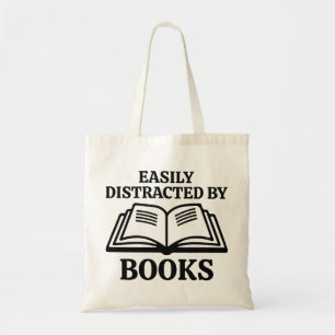 Bolsa Tote Fácil Distração Por Livros