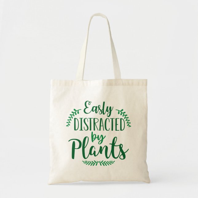 Bolsa Tote Fácil Distração Por Plantas (Frente)