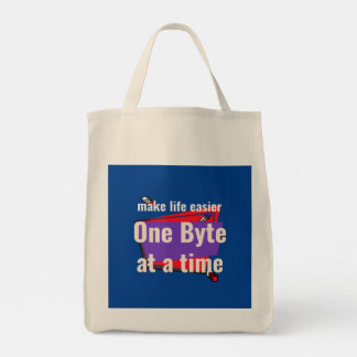 Bolsa Tote Facilite a vida em um byte de cada vez
