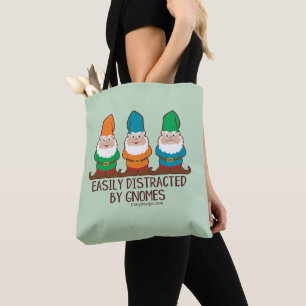 Bolsa Tote Facilmente distraído pelos gnomos