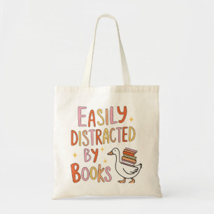 Bolsa Tote Facilmente distraído pelos livros