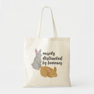 Bolsa Tote Facilmente Distraído Por Bunnies