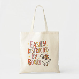 Bolsa Tote Facilmente distraído por livros