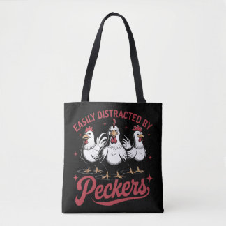 Bolsa Tote Facilmente distraído por Peckers
