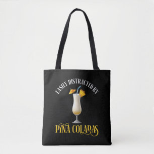 Bolsa Tote Facilmente Distraído Por Pina Coladas