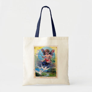 BOLSA TOTE FADA DO BEBÊ COM POMBAS