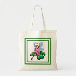 Bolsa Tote Fada em um trevo -