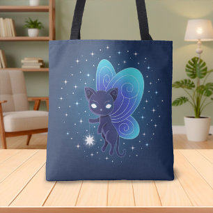 Bolsa Tote Fada Estrela Noturna Pixie Gato