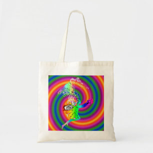 Bolsa Tote Fada multicolorida