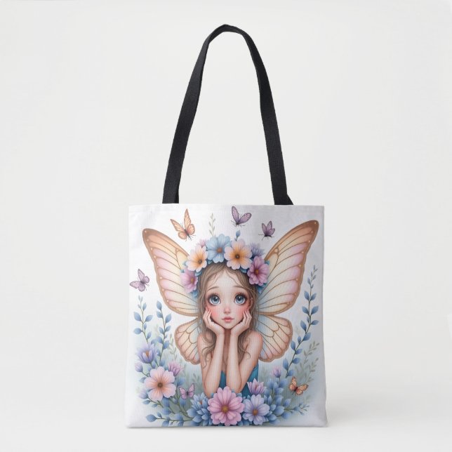 Bolsa Tote Fada Pastel Doce (Frente)