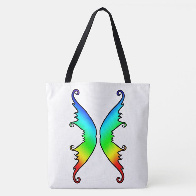 Bolsa Tote Fada Wings Rainbow (Frente)