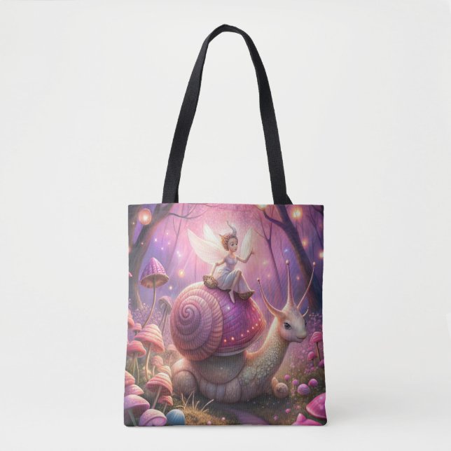 Bolsa Tote Fairy Garden Snail (Frente)