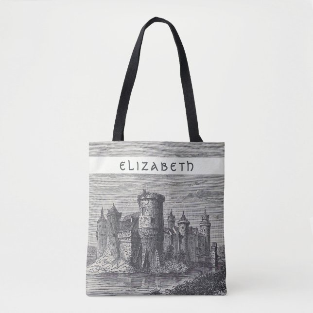 Bolsa Tote Fairytale Castle | Rouen France Chateau (Frente)