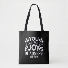 Bolsa Tote Faith and Happiness – Joy and Gladness Quotes