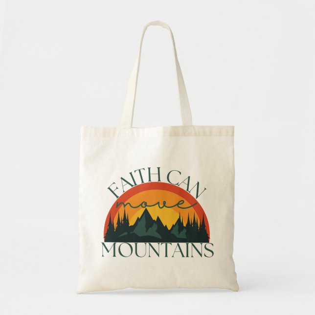 Bolsa Tote Faith Mover Montanhas Christian (Frente)