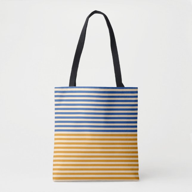 Bolsa Tote Faixa Amarela Azul (Frente)