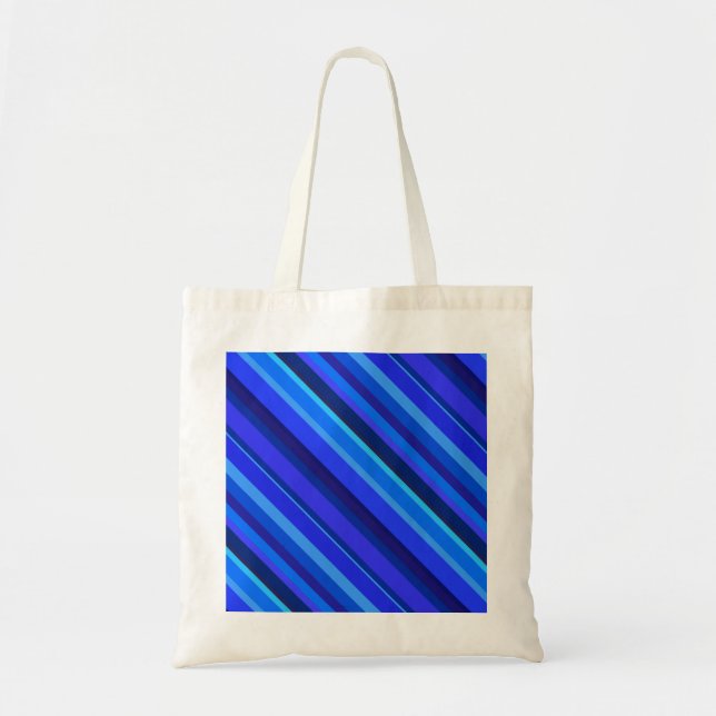 Bolsa Tote Faixa diagonal azul (Frente)