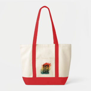 BOLSA TOTE FAIXA ESPERANÇA AMOR VERDADEIRO MOTIVACIONAL INSPI
