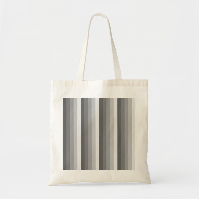 Bolsa Tote faixas de sombra cinza (Frente)
