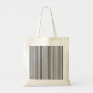 Bolsa Tote faixas verticais de cinza