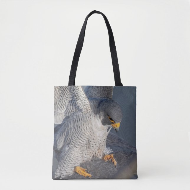 Bolsa Tote Falcão Peregrine ao longo do rio Hudson (Frente)