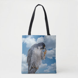 Bolsa Tote Falcão Peregrine ao longo do rio Hudson