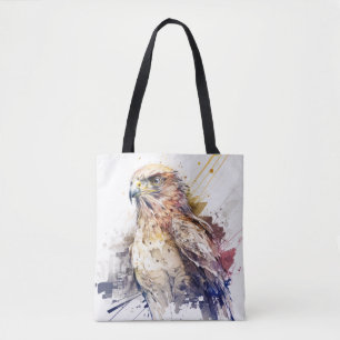 Bolsa Tote Falcon Bird Retrait Animal Painting Willife Free