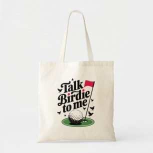 Bolsa Tote Fale com Birdie para mim Um jogo de golfe engraçad