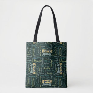 Bolsa Tote Fale com o Alaskan! Bandeja Verde Escuro