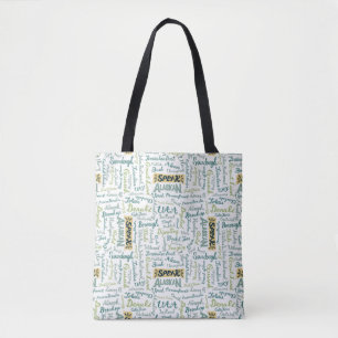 Bolsa Tote Fale com o Alaskan! Saco branco