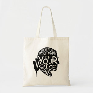 Bolsa Tote Fale sua mente - Ruth Bader Ginsburg