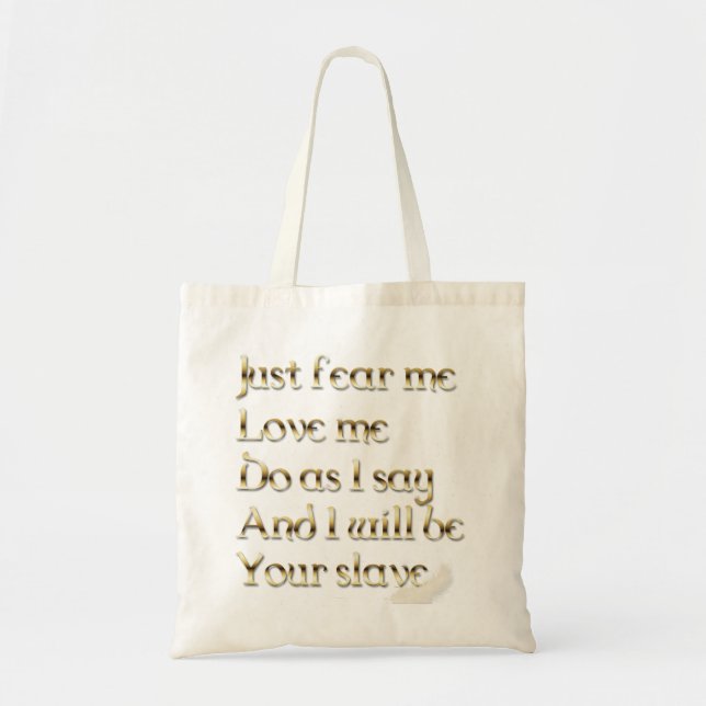 Bolsa Tote Falln apenas me teme (Frente)