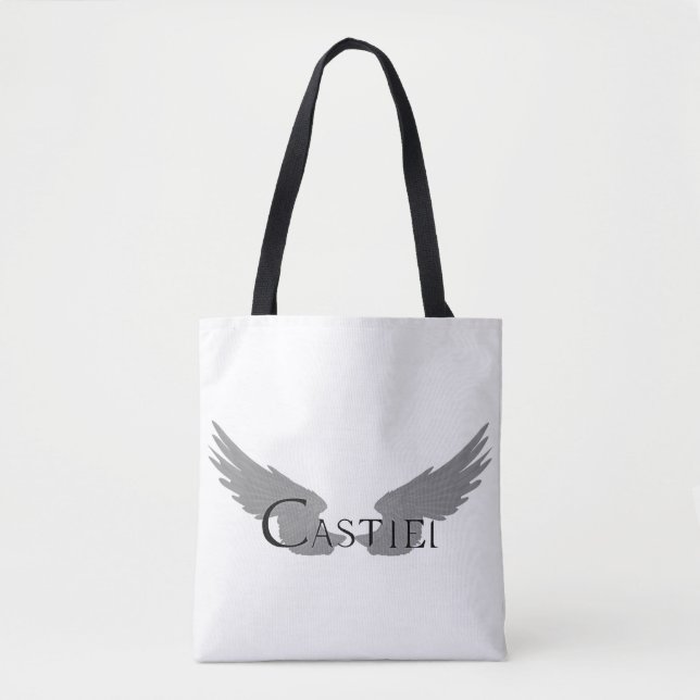 Bolsa Tote Falln Castiel com Asas Pretas (Frente)