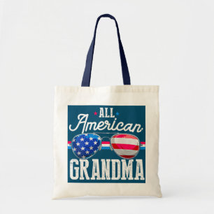 Bolsa Tote Família 4 de Julho s Combinando Avó Americana