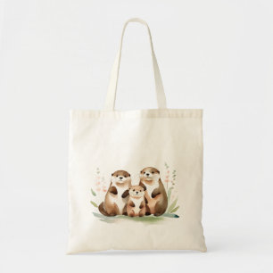 Bolsa Tote Família Adorável Com Flores