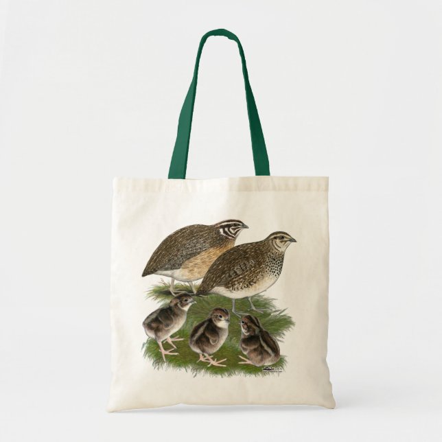 Bolsa Tote Família Coturnix Quail (Frente)