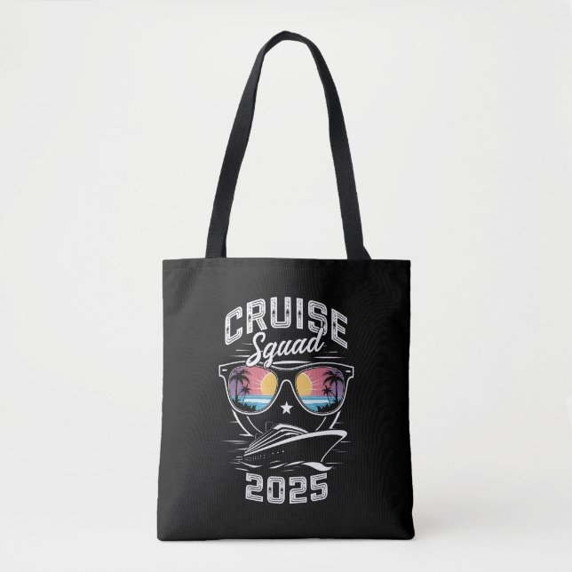 Bolsa Tote Família Cruise Squad 2025 Summer Vacation Matching (Frente)